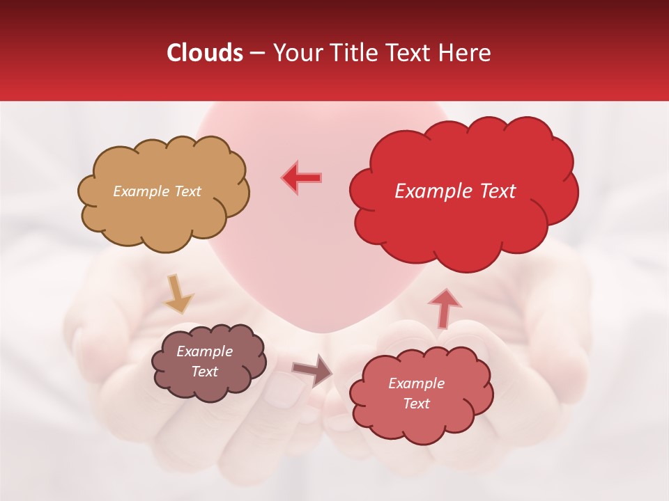 A Person Holding A Red Heart In Their Hands PowerPoint Template