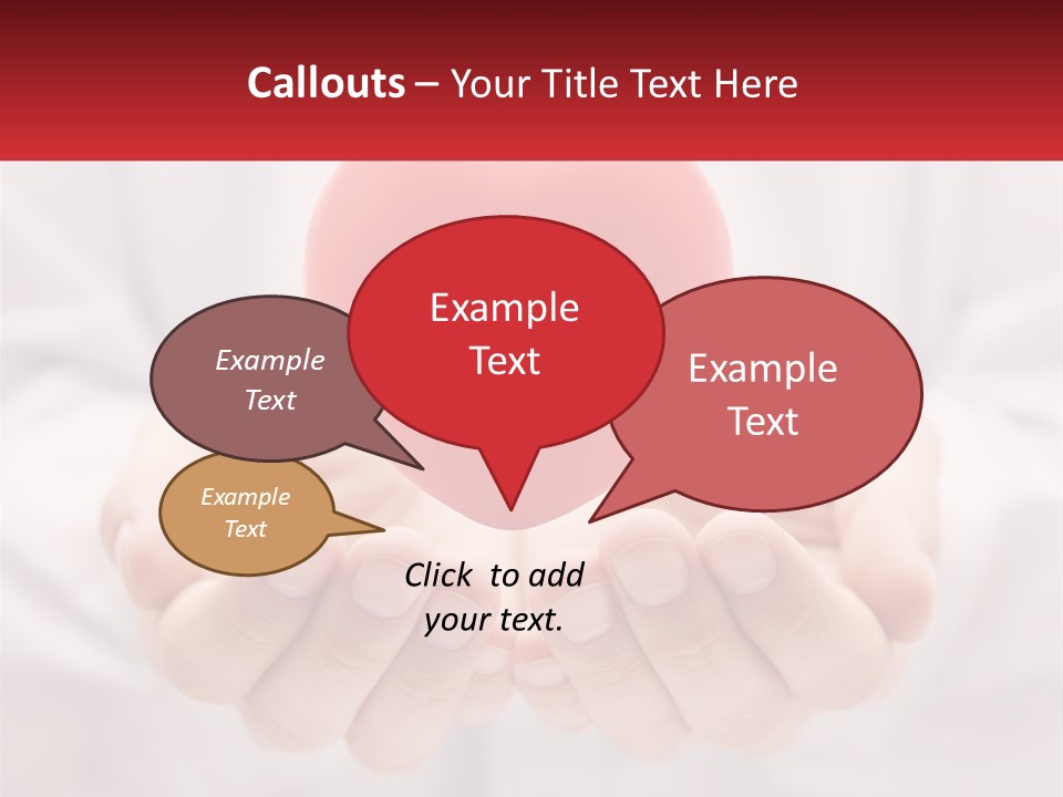 A Person Holding A Red Heart In Their Hands PowerPoint Template