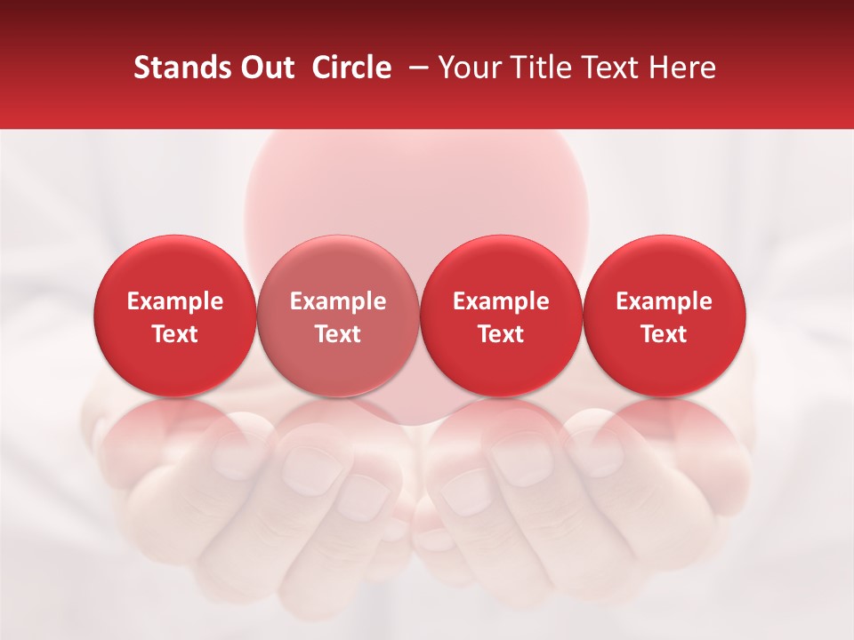 A Person Holding A Red Heart In Their Hands PowerPoint Template