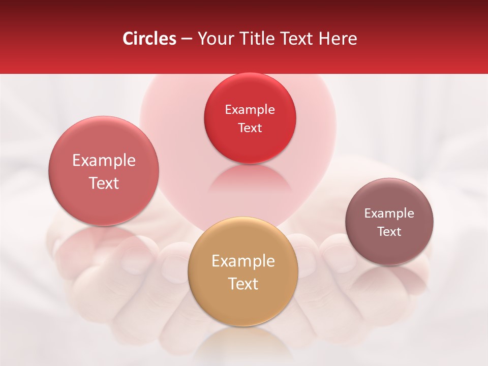 A Person Holding A Red Heart In Their Hands PowerPoint Template