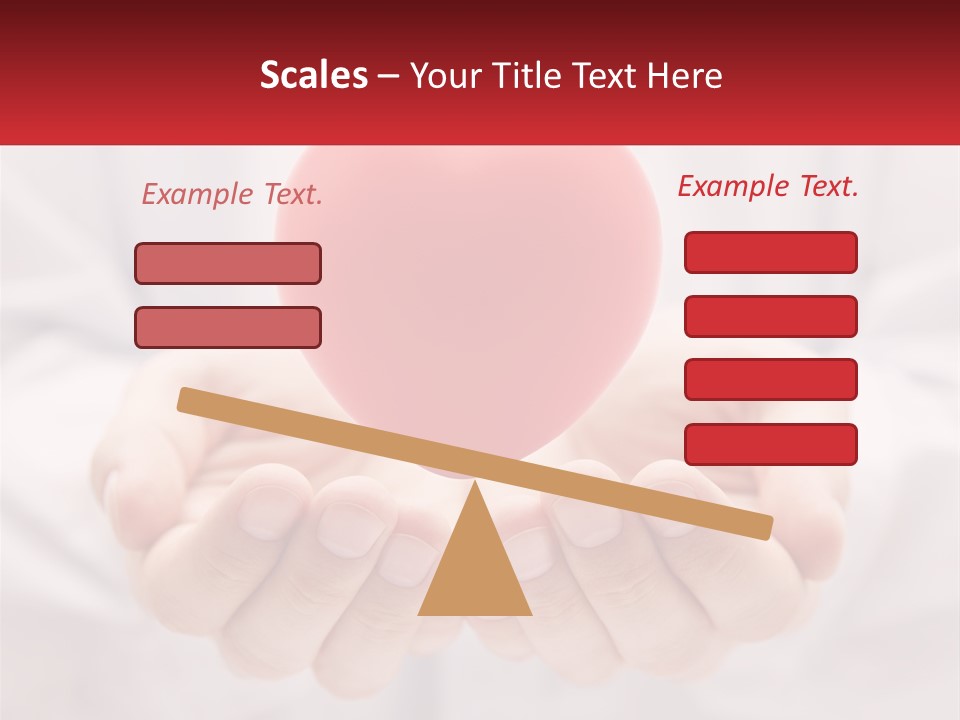 A Person Holding A Red Heart In Their Hands PowerPoint Template