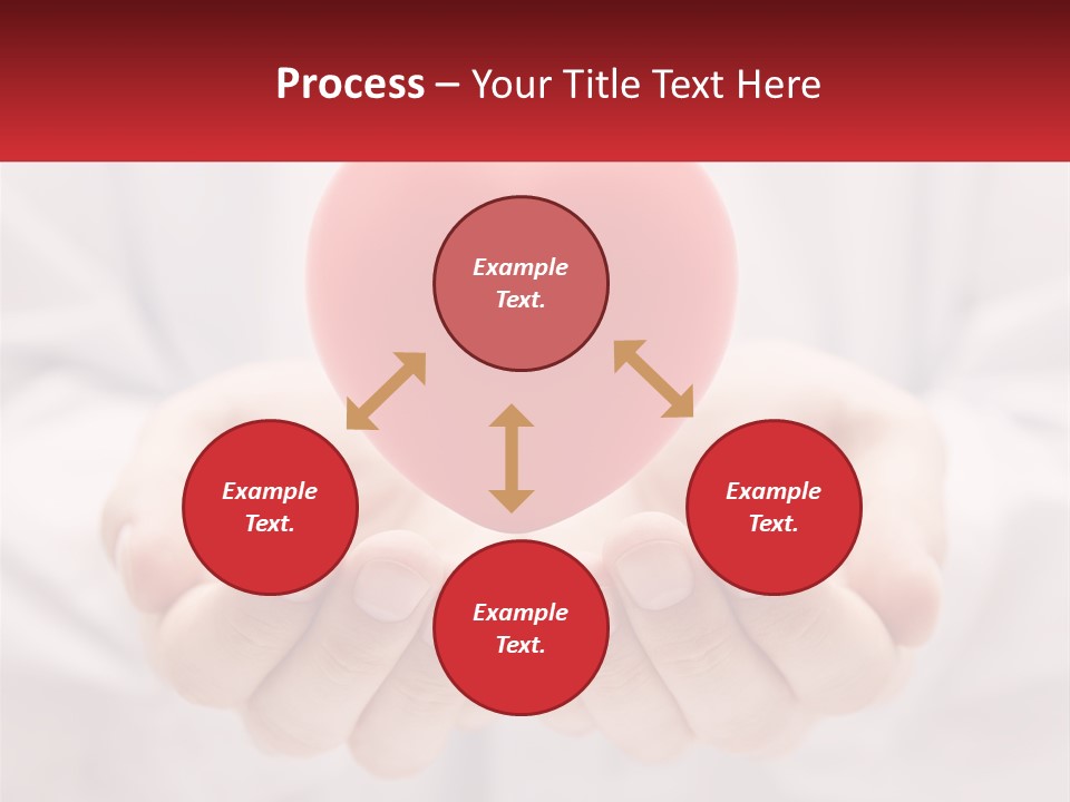 A Person Holding A Red Heart In Their Hands PowerPoint Template