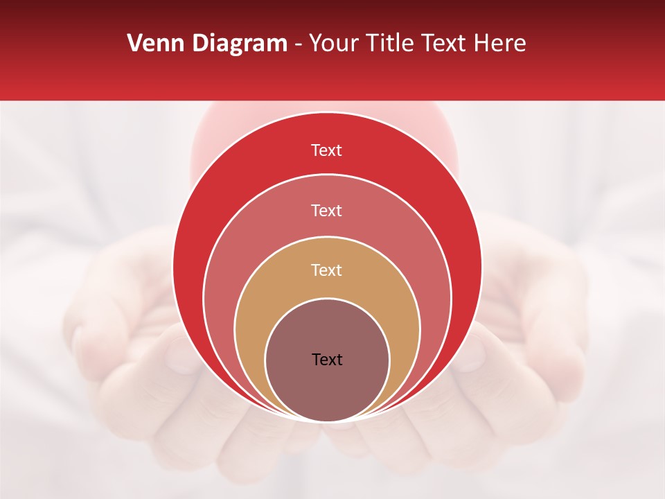 A Person Holding A Red Heart In Their Hands PowerPoint Template