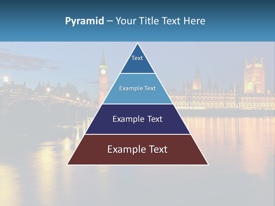 The Big Ben Clock Tower Towering Over The City Of London PowerPoint Template