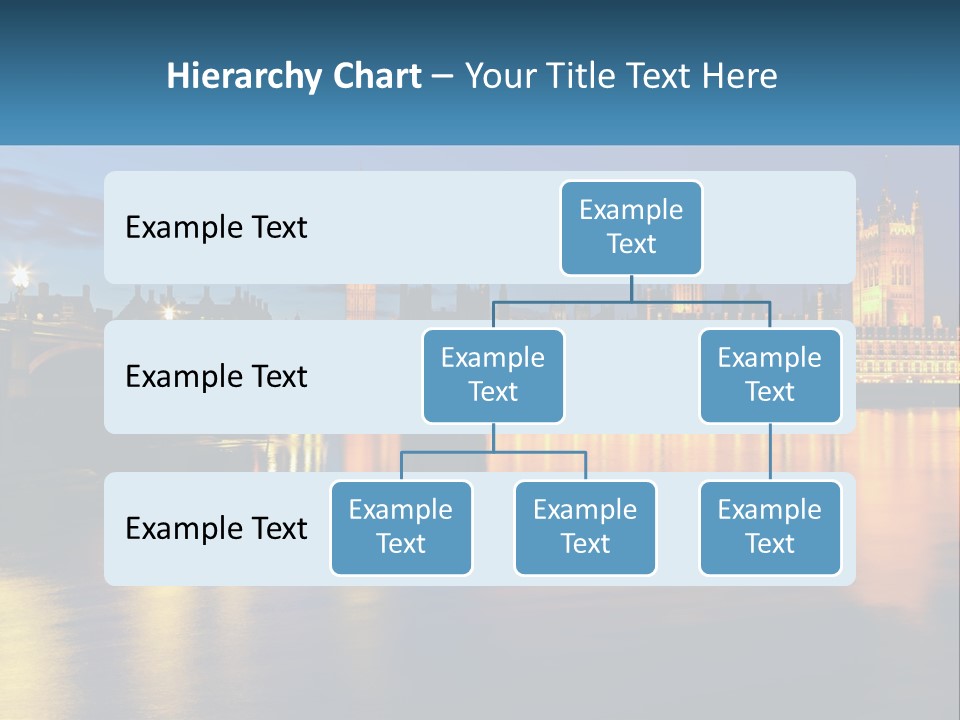 The Big Ben Clock Tower Towering Over The City Of London PowerPoint Template