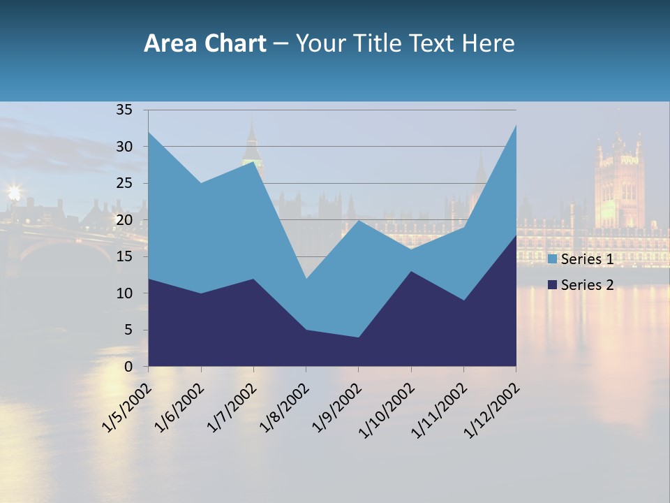 The Big Ben Clock Tower Towering Over The City Of London PowerPoint Template
