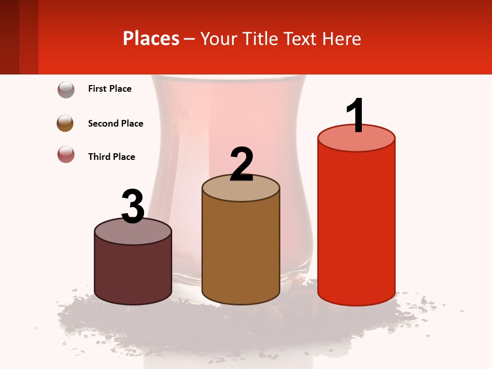 A Glass Filled With Liquid Next To A Pile Of Cigarettes PowerPoint Template