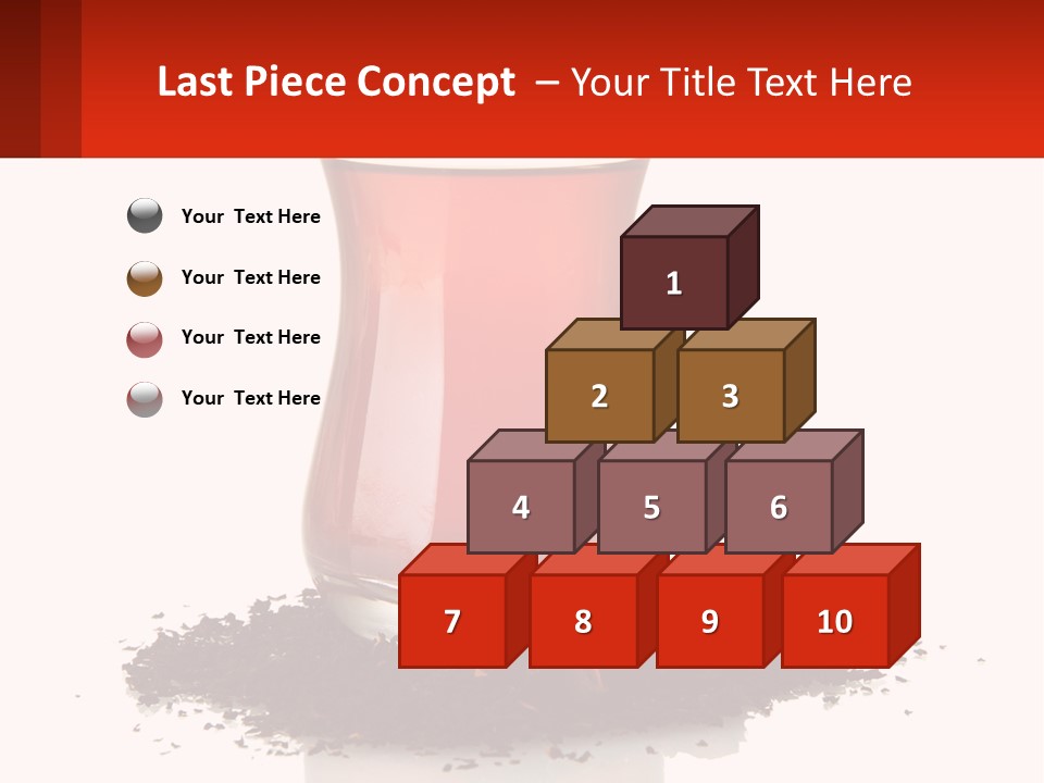 A Glass Filled With Liquid Next To A Pile Of Cigarettes PowerPoint Template