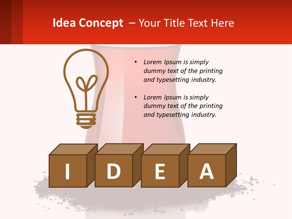 A Glass Filled With Liquid Next To A Pile Of Cigarettes PowerPoint Template