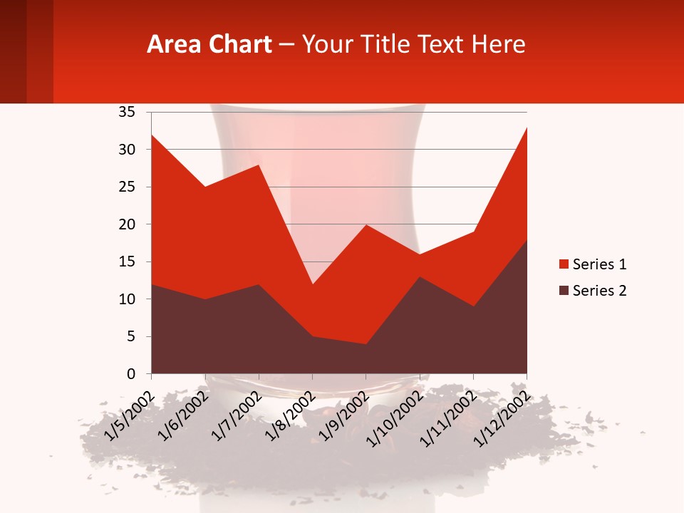A Glass Filled With Liquid Next To A Pile Of Cigarettes PowerPoint Template