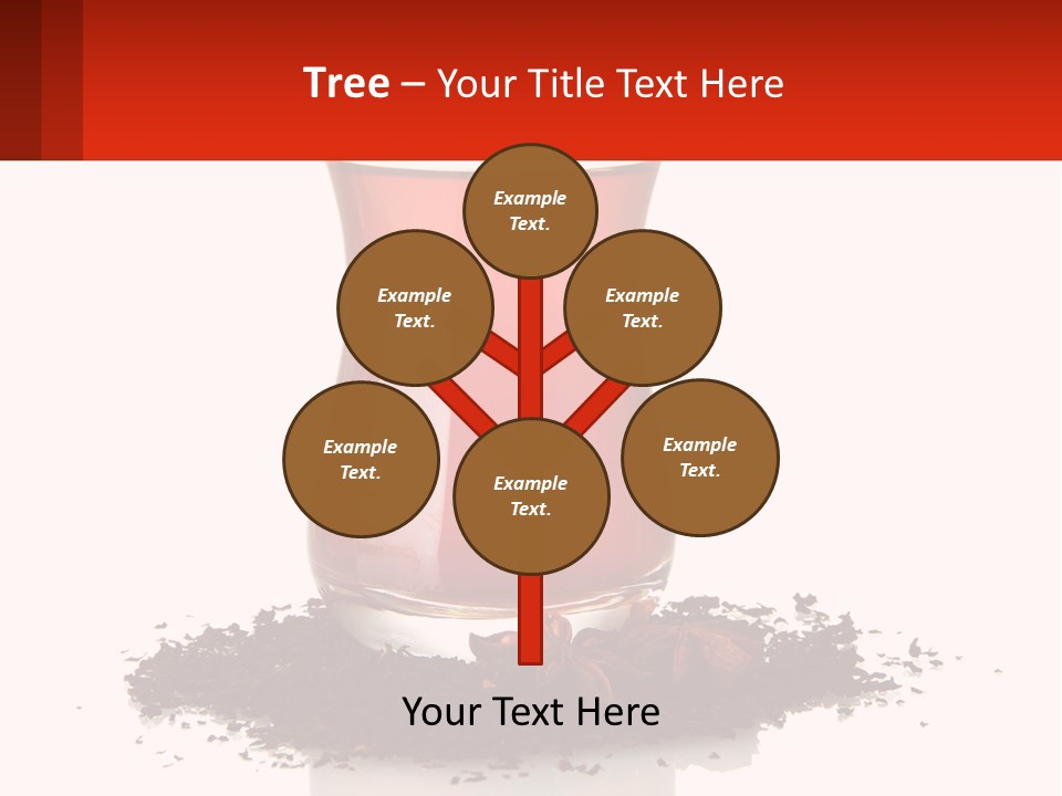A Glass Filled With Liquid Next To A Pile Of Cigarettes PowerPoint Template