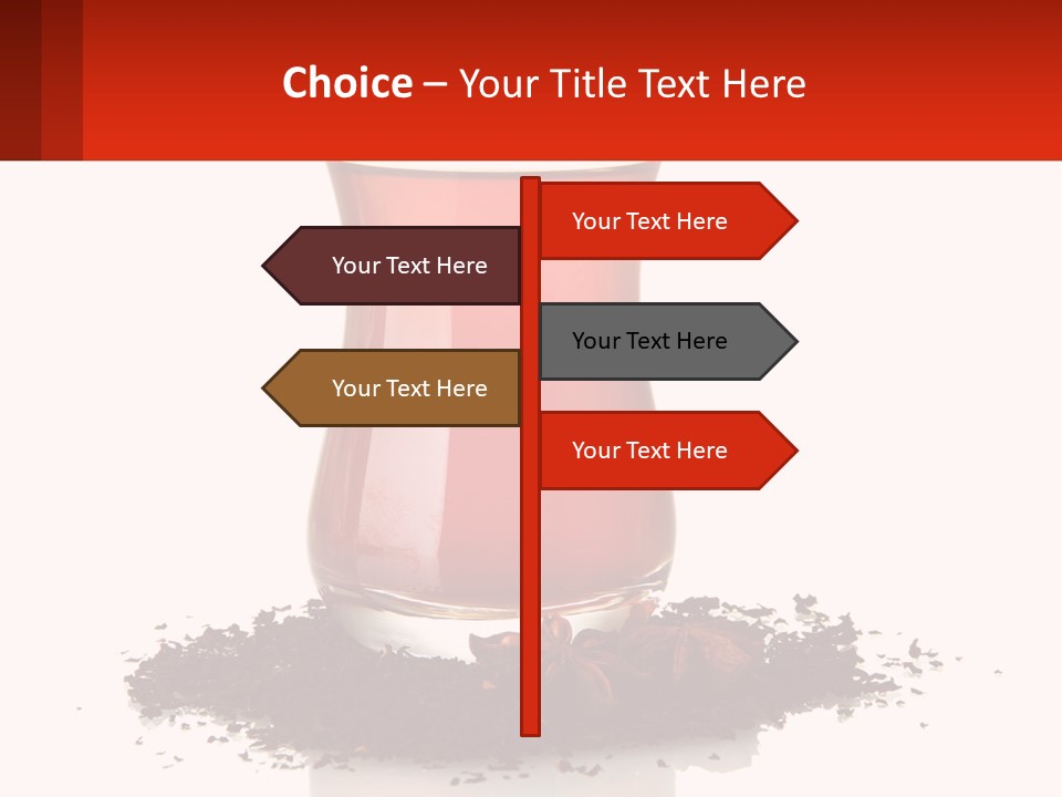 A Glass Filled With Liquid Next To A Pile Of Cigarettes PowerPoint Template