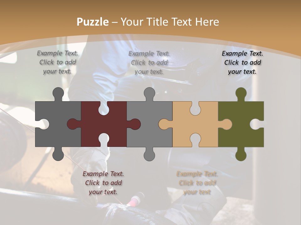 A Man In Protective Gear Working On A Pipe PowerPoint Template