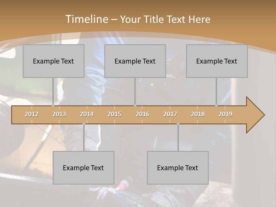 A Man In Protective Gear Working On A Pipe PowerPoint Template