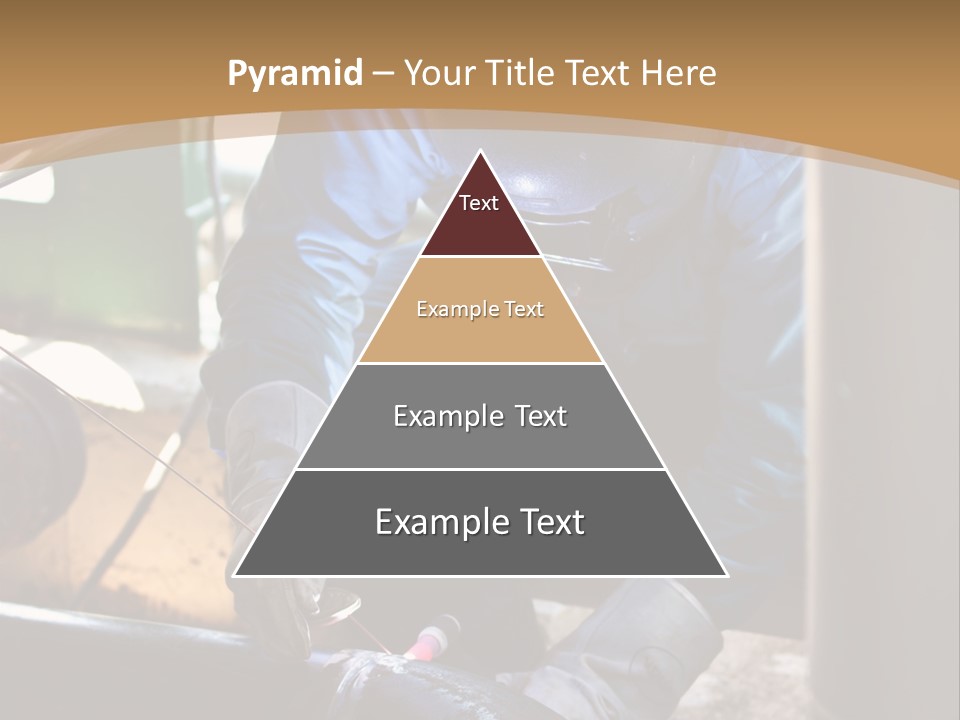 A Man In Protective Gear Working On A Pipe PowerPoint Template