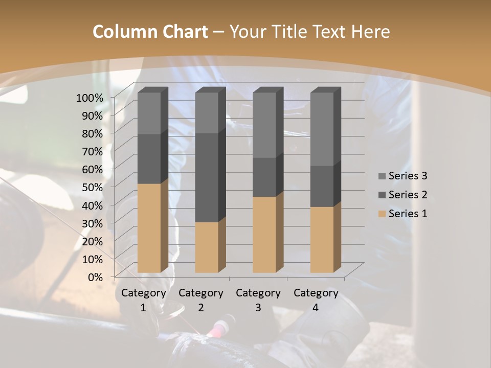 A Man In Protective Gear Working On A Pipe PowerPoint Template