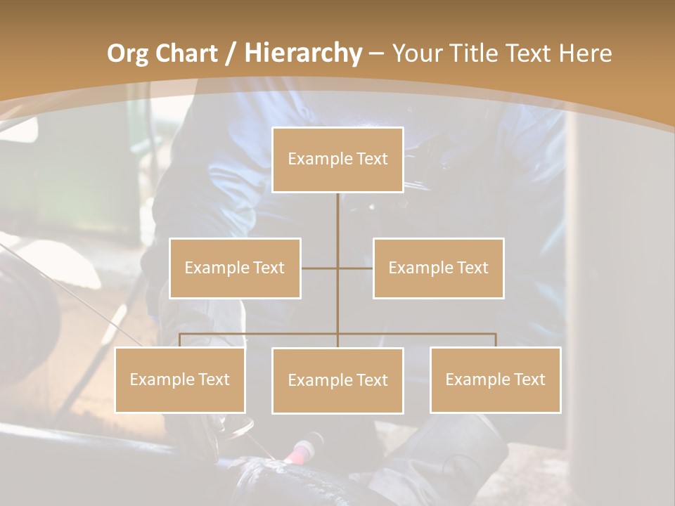 A Man In Protective Gear Working On A Pipe PowerPoint Template