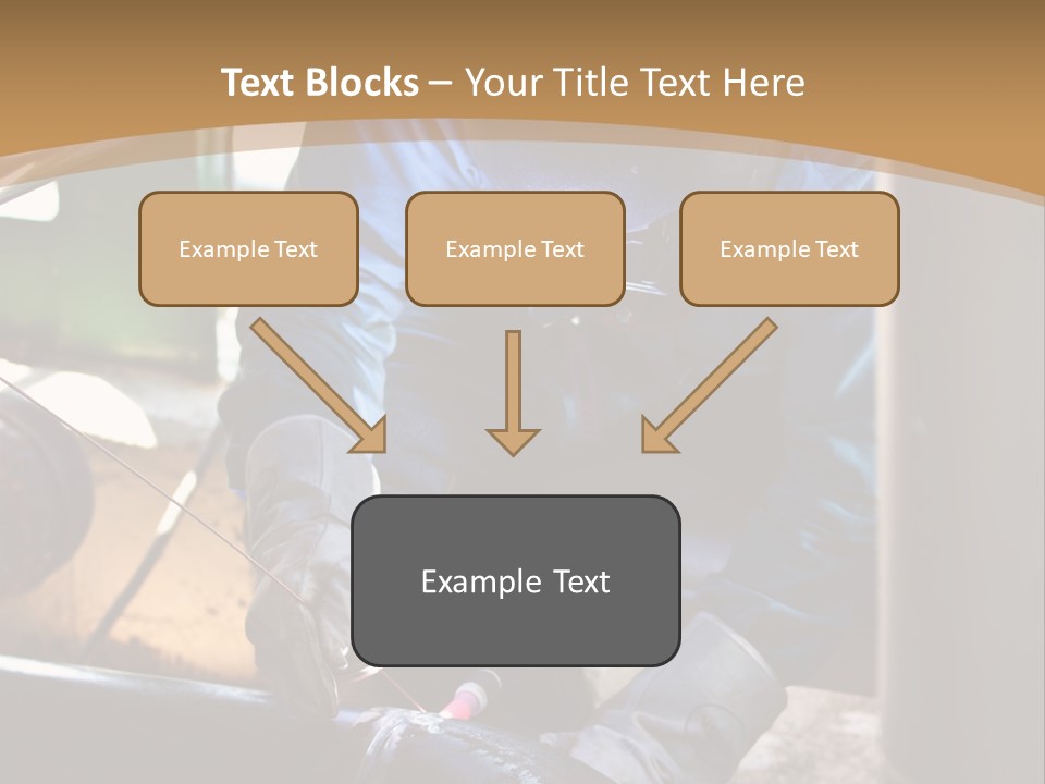 A Man In Protective Gear Working On A Pipe PowerPoint Template