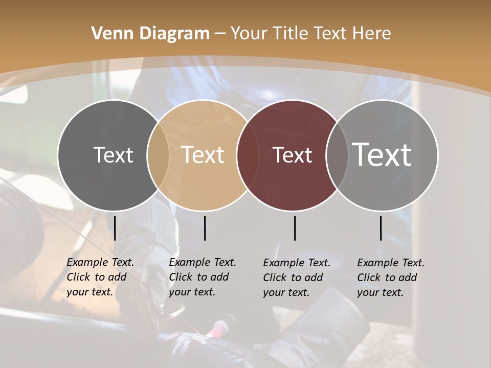 A Man In Protective Gear Working On A Pipe PowerPoint Template