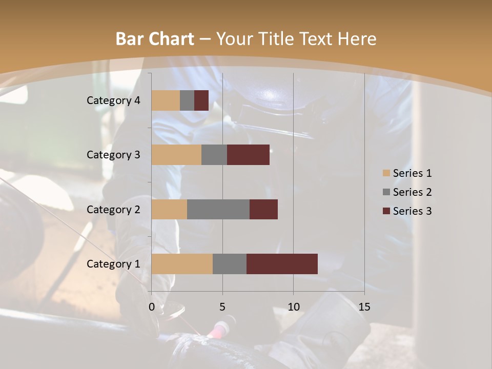 A Man In Protective Gear Working On A Pipe PowerPoint Template