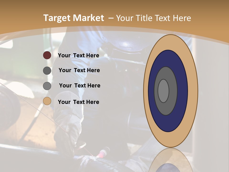 A Man In Protective Gear Working On A Pipe PowerPoint Template