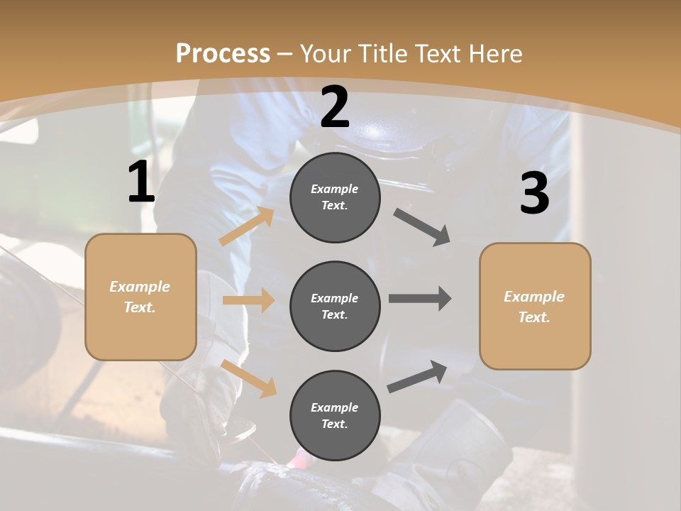 A Man In Protective Gear Working On A Pipe PowerPoint Template