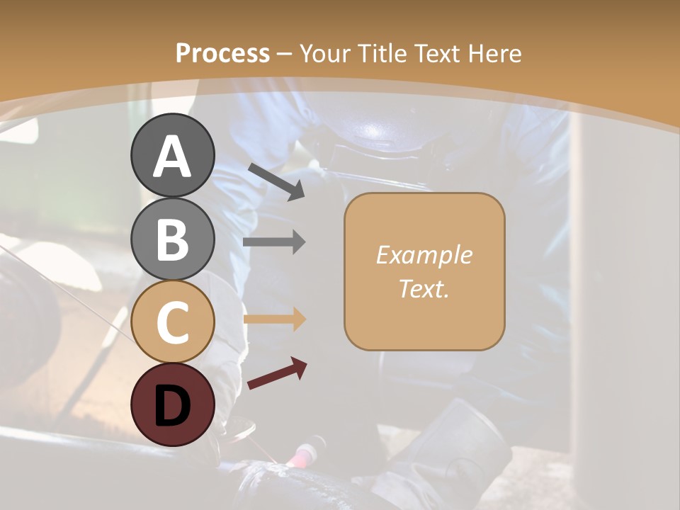 A Man In Protective Gear Working On A Pipe PowerPoint Template