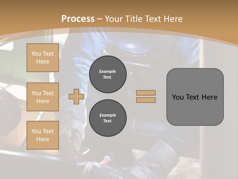 A Man In Protective Gear Working On A Pipe PowerPoint Template