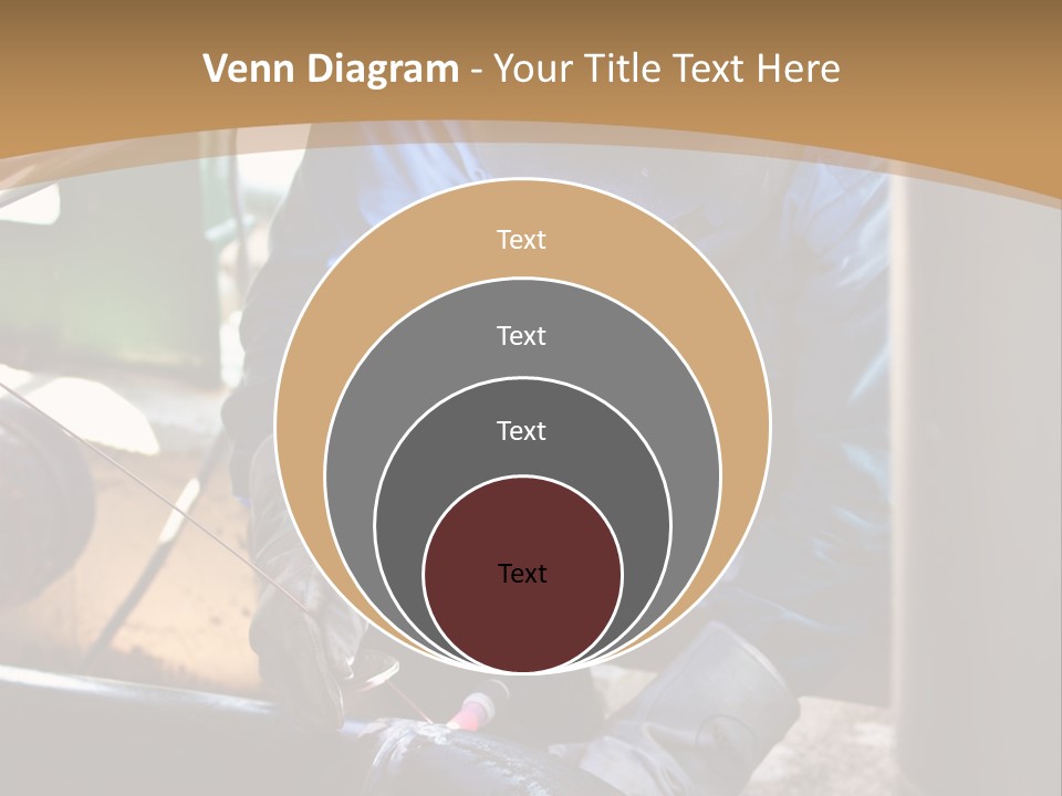 A Man In Protective Gear Working On A Pipe PowerPoint Template