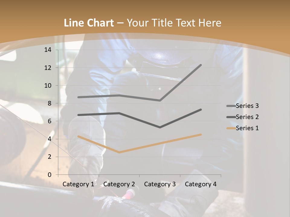 A Man In Protective Gear Working On A Pipe PowerPoint Template