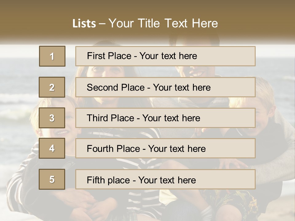 A Man And Two Children Are Posing For A Picture PowerPoint Template