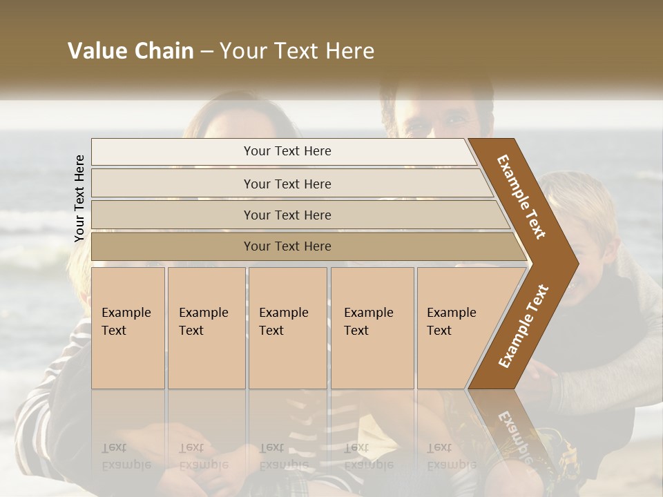 A Man And Two Children Are Posing For A Picture PowerPoint Template