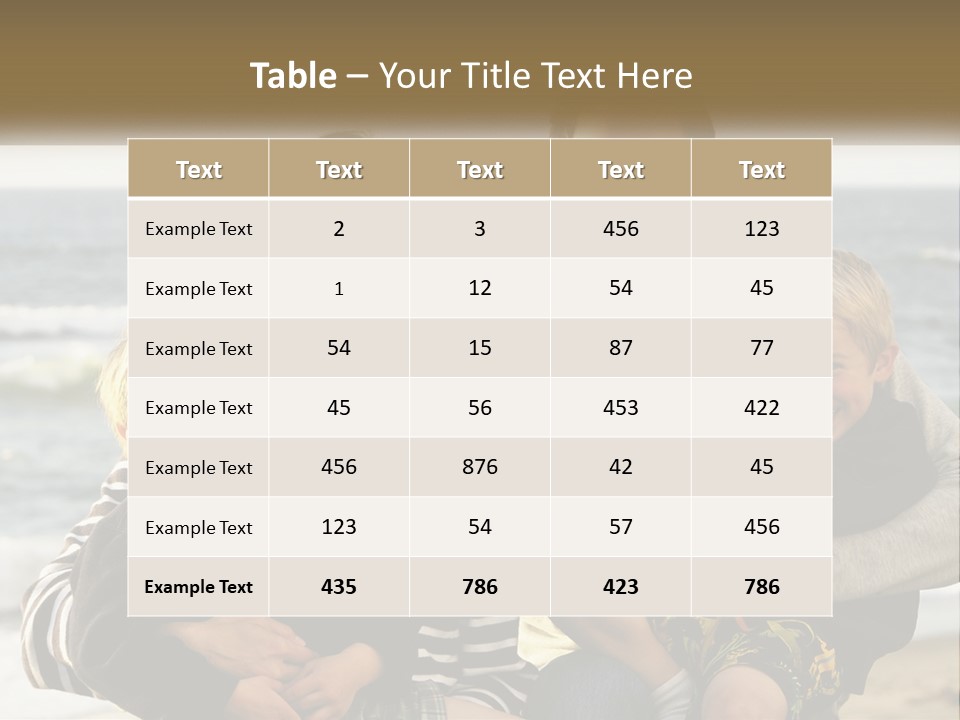 A Man And Two Children Are Posing For A Picture PowerPoint Template