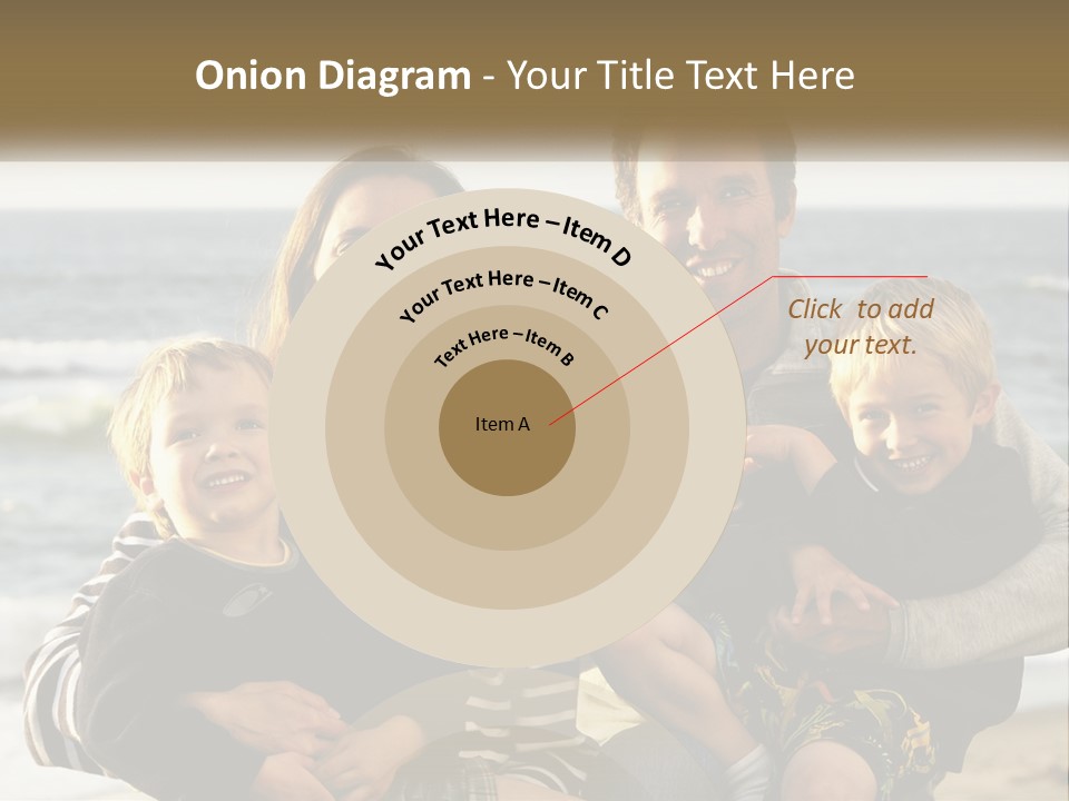 A Man And Two Children Are Posing For A Picture PowerPoint Template