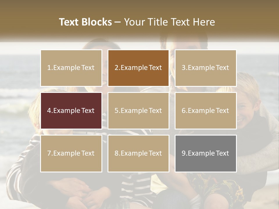 A Man And Two Children Are Posing For A Picture PowerPoint Template