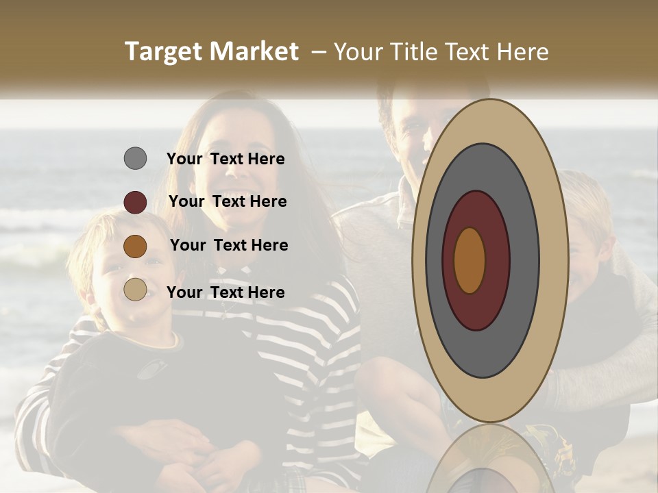 A Man And Two Children Are Posing For A Picture PowerPoint Template