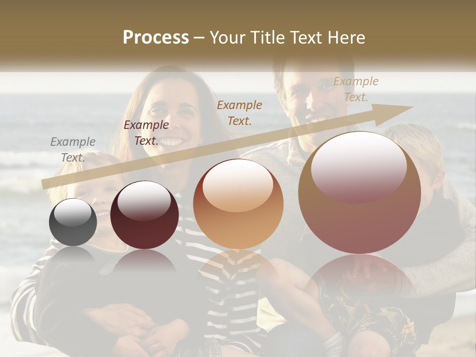 A Man And Two Children Are Posing For A Picture PowerPoint Template