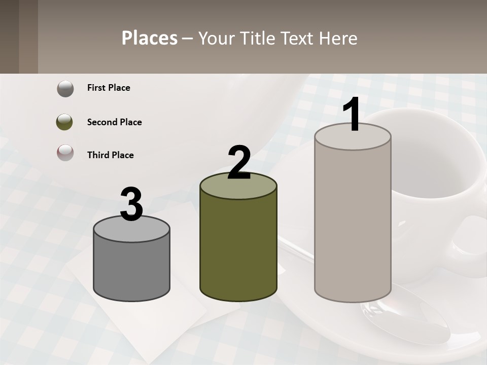 A Cup Of Tea Next To A Teapot On A Table PowerPoint Template