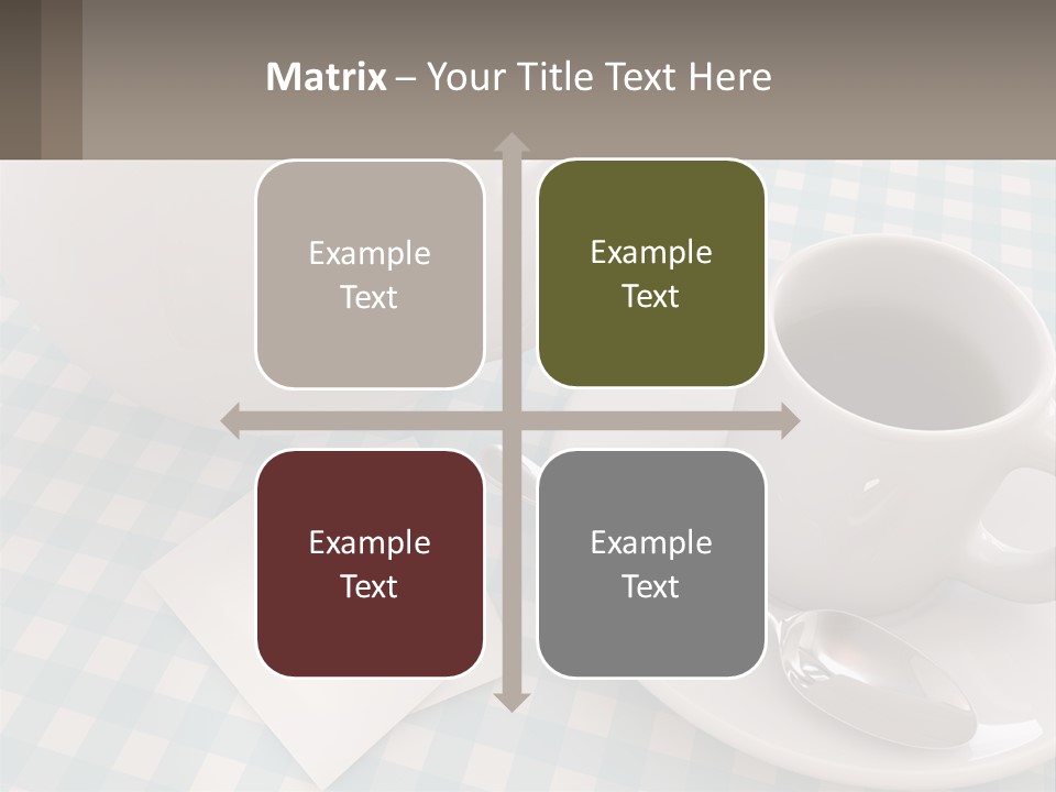 A Cup Of Tea Next To A Teapot On A Table PowerPoint Template