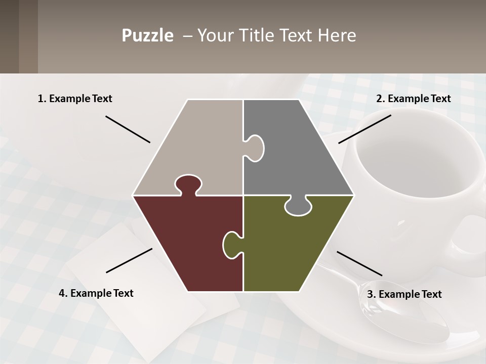 A Cup Of Tea Next To A Teapot On A Table PowerPoint Template