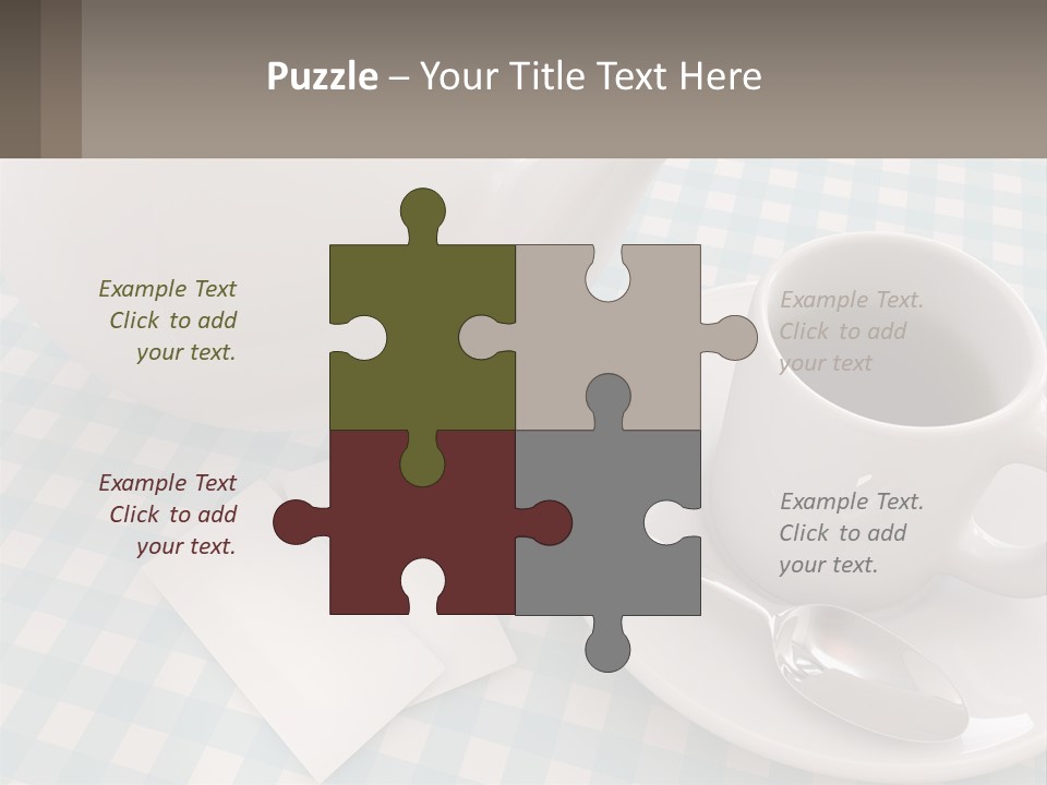 A Cup Of Tea Next To A Teapot On A Table PowerPoint Template