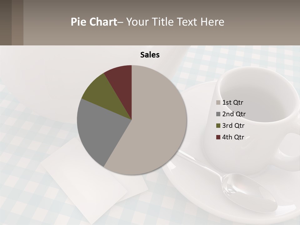 A Cup Of Tea Next To A Teapot On A Table PowerPoint Template