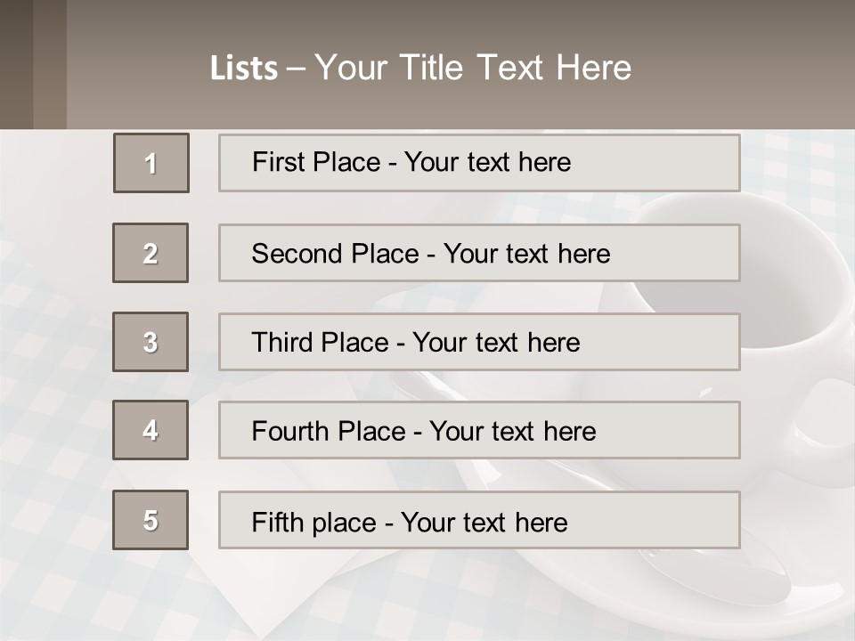 A Cup Of Tea Next To A Teapot On A Table PowerPoint Template