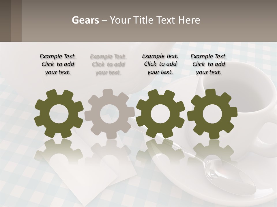 A Cup Of Tea Next To A Teapot On A Table PowerPoint Template