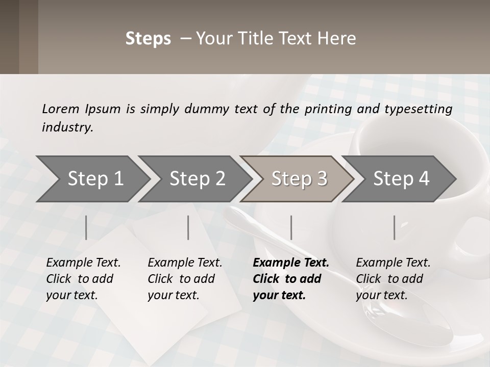A Cup Of Tea Next To A Teapot On A Table PowerPoint Template