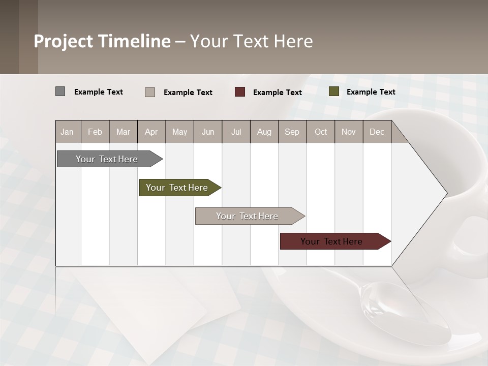 A Cup Of Tea Next To A Teapot On A Table PowerPoint Template
