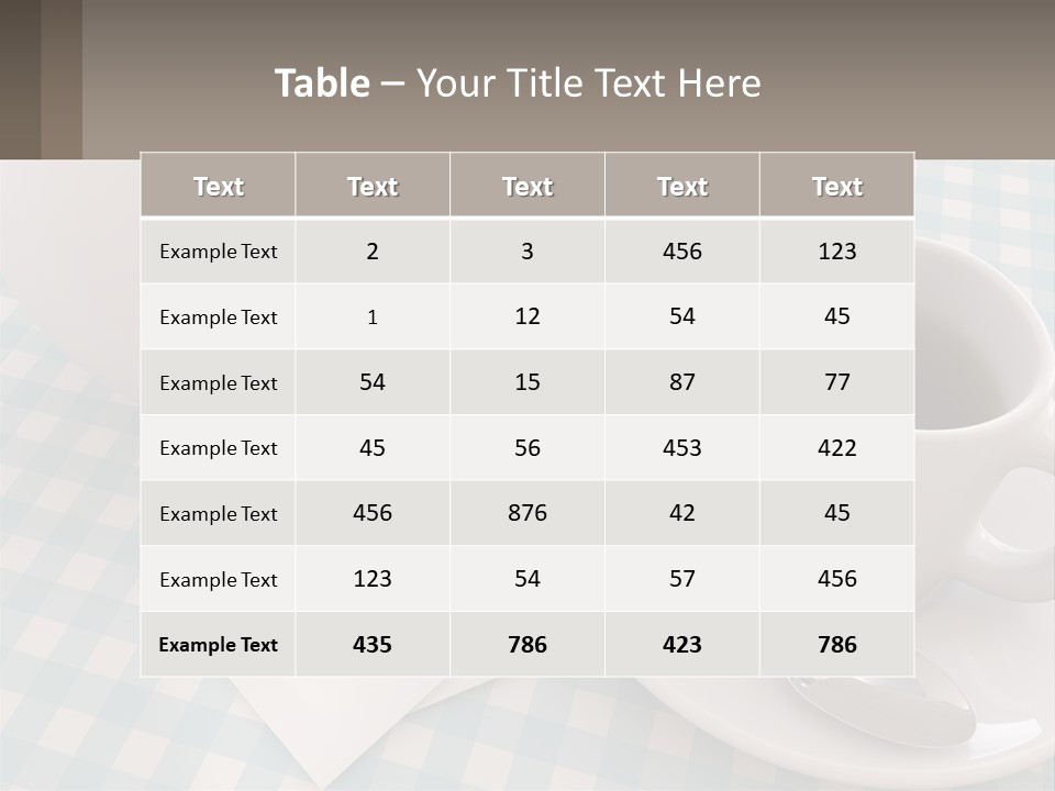 A Cup Of Tea Next To A Teapot On A Table PowerPoint Template