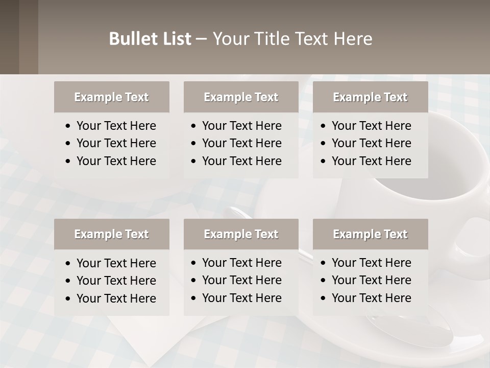 A Cup Of Tea Next To A Teapot On A Table PowerPoint Template