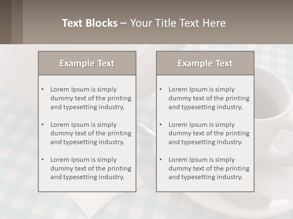 A Cup Of Tea Next To A Teapot On A Table PowerPoint Template