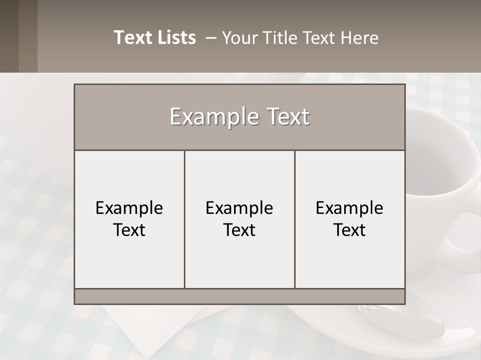 A Cup Of Tea Next To A Teapot On A Table PowerPoint Template